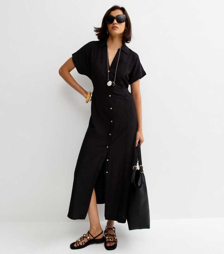 midi black and white dress & Sleeveless Blue Floral Smocked Puff M&M Color:Mulberry