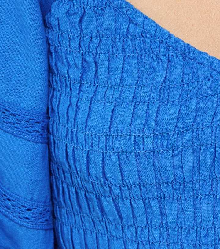 slim fit dress slacks Tulip Blue Crochet Mini Dress main image 1
