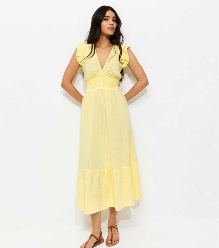 sachin and babi light blue dress Womens Cocktail Midi Dress Elegant V Neck Ruffle Short Sleeve A Line L Pink