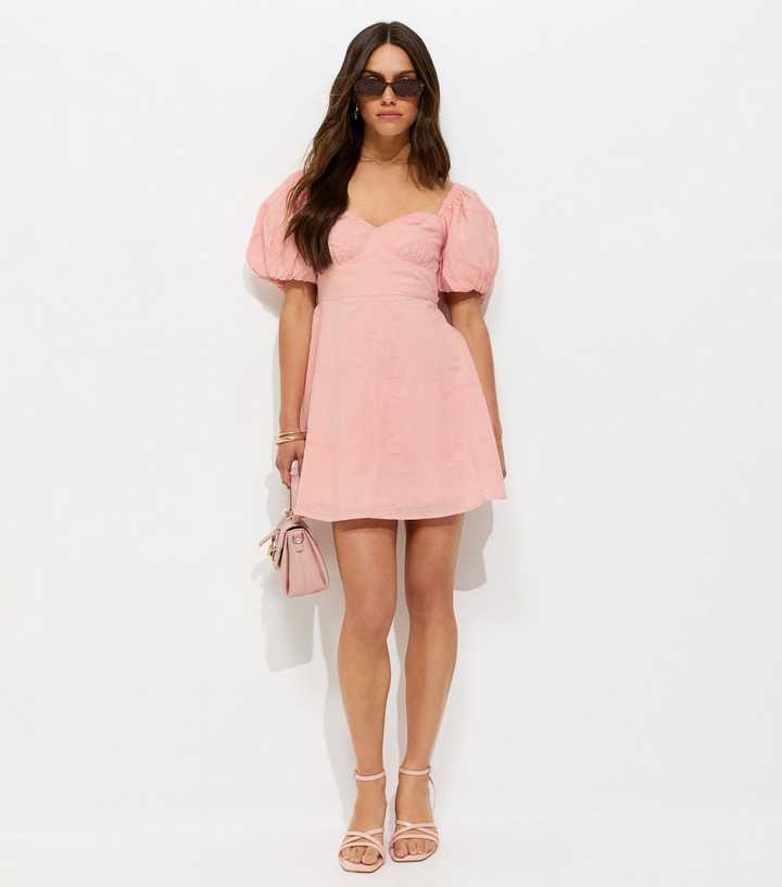 chinese dress ladies DOLLY V-BACK PUFF SLEEVE ORGANZA TUTU DRESS dollypink