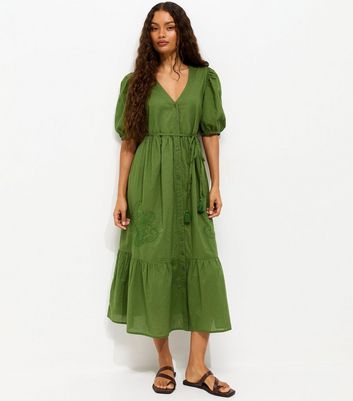 green emerald velvet dress The Shirt Dress: Light Mint Green – ILAVA main image 0
