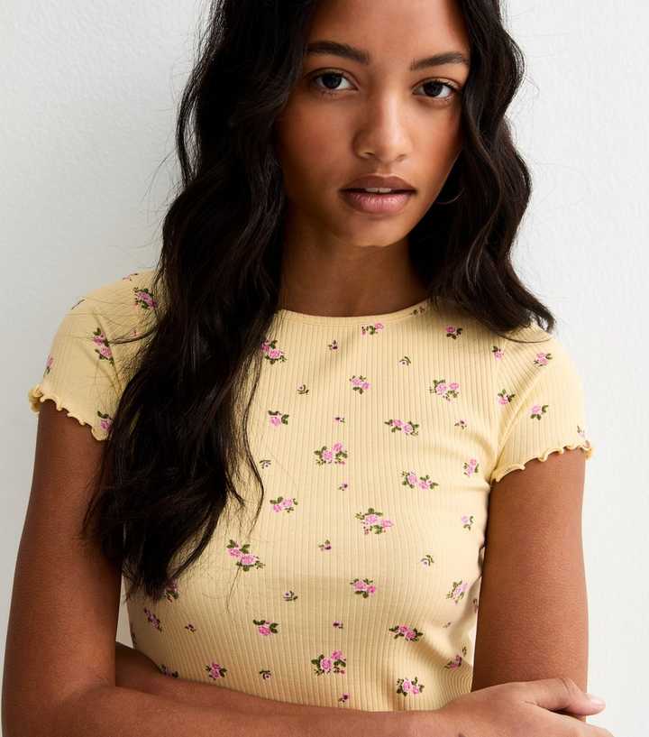 Yellow Floral Babylock T-Shirt