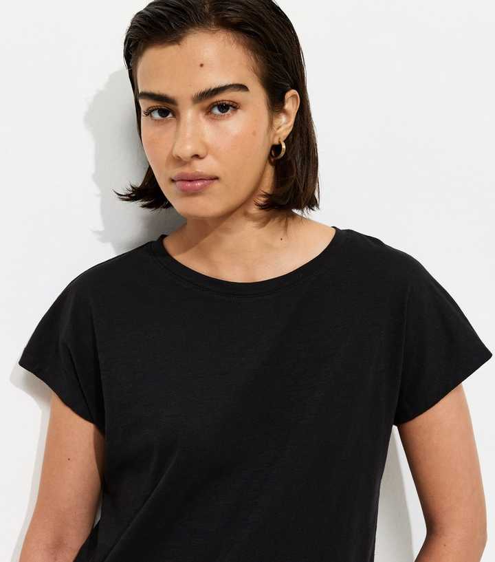 Black Grown On Sleeve T-Shirt