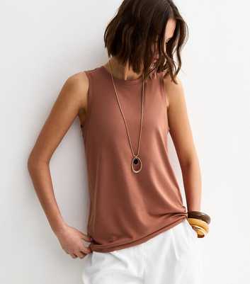 Tan Relaxed Fit Vest