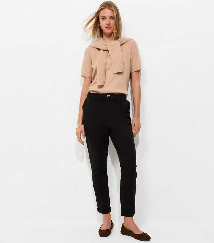 Outfit Black Chino Women's Pants RYRJJ Dress Pants For Women Comfort Slim  Fit Leg Skinny High Waist