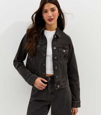 Black Wash Denim Jacket
