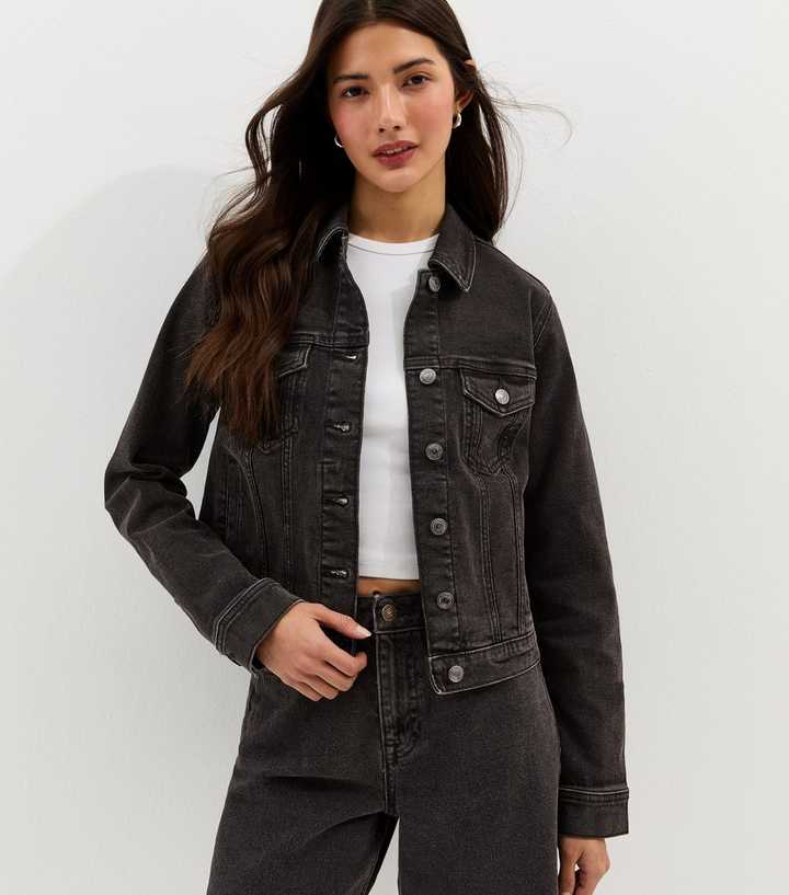 Black Wash Denim Jacket