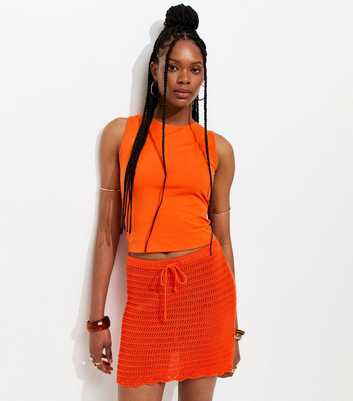 Bright Orange Tank Top