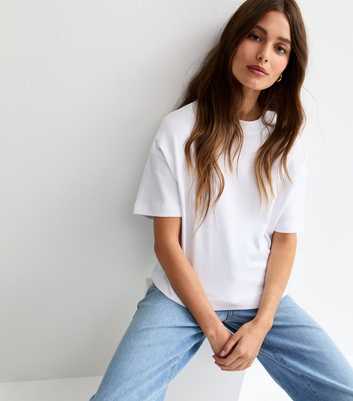 Premium White Heavyweight Cotton Boxy T-Shirt