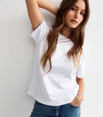 Premium White Heavyweight Cotton T-Shirt