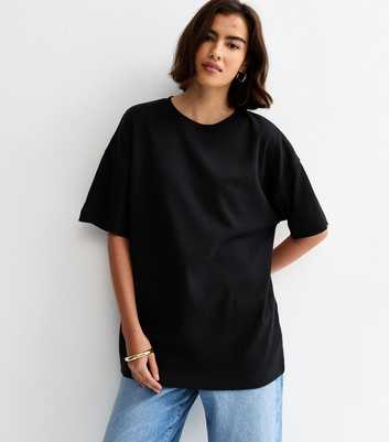 Premium Black Oversized Heavyweight Cotton T-Shirt