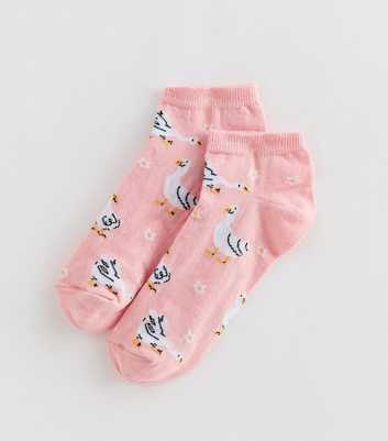 Pink Goose Trainer Socks