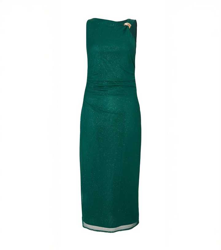 green emerald velvet dress Missord Draping Emerald Green Dress XH2158 Online Sale – MISS ORD main image 1