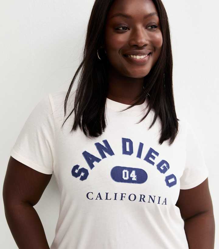 Curves Off White San Diego Graphic T-Shirt
