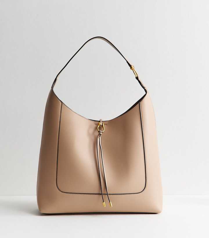 Mink Faux Leather Tassel Hobo Tote Bag
