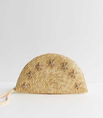 Stone Straw Folded Starfish Clutch