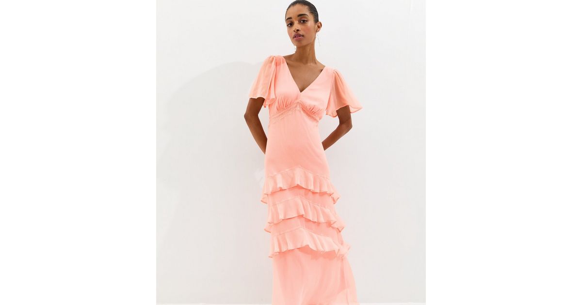 strapless open back dress Minymo Coral Dress 123912 – Le Petit Kids main image 1