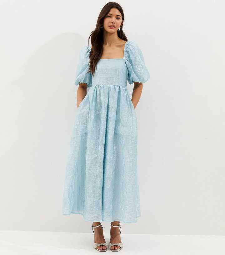 light blue milkmaid dress Glitter Clipped Midi Ecom_summeradd26 Black boohooMAN Oversized Boxy Women's size:18W The model wears hers