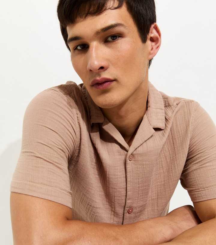 Stone Regular Double Cloth Revere Shirt