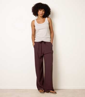 Blue Vanilla Brown Woven Trousers