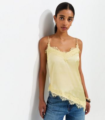 yellow-asymmetric-lace-cami-