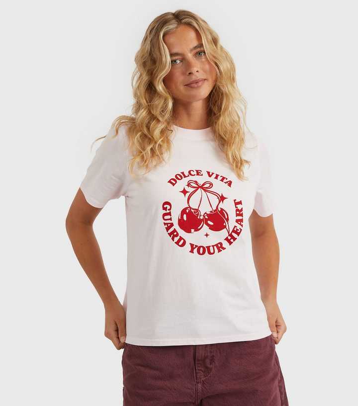 Custard Clothing Light Pink Dolce Vita T-Shirt