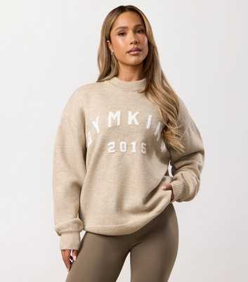 Gym King Cream Restore Knit Crew Neck Sweatshirt