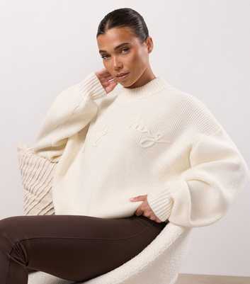 Gym King Cream Rib Knit Sweatshirt