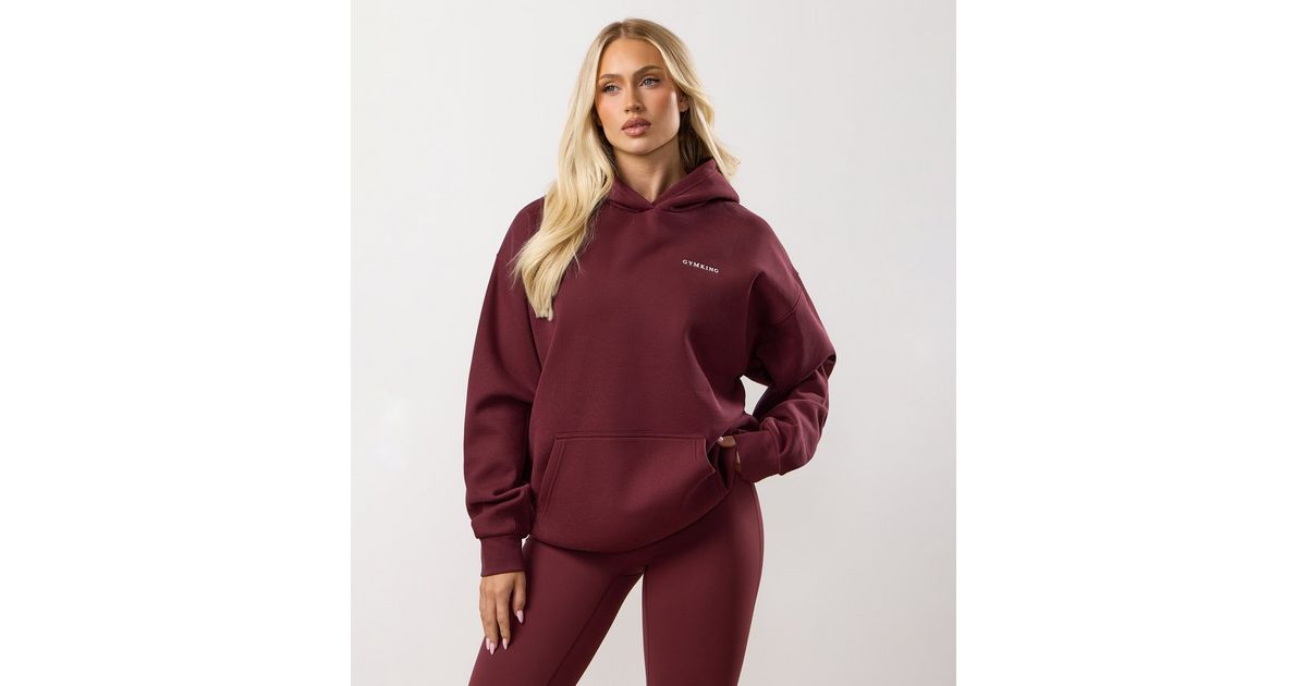 Sweat à Capuche Gym King Rouge Taille S - 100% Polyester - Neuf Avec étiquettes - Prix Réduit (Prix Conseillé 65£)