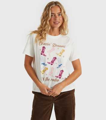 Custard Clothing White Chasing Dreams T-Shirt