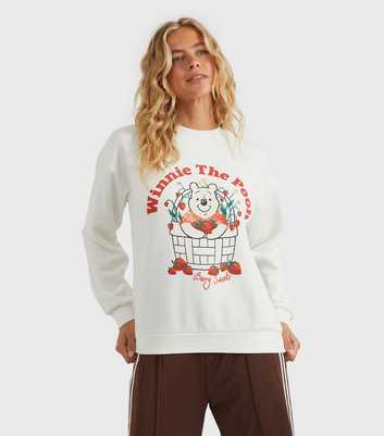 Custard Clothing White Disney Winnie the Pooh Strawberry Sweatshirt