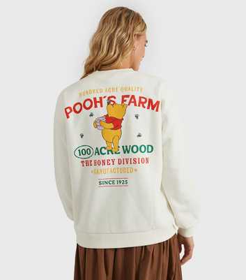 Custard Clothing Cream Winnie the Pooh Logo Sweatshirt