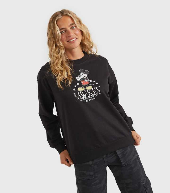Custard Clothing Black Mickey Mouse Logo Sweatshirt