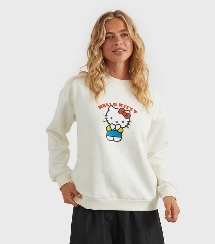 Custard Clothing White Hello Kitty Print Sweatshirt
