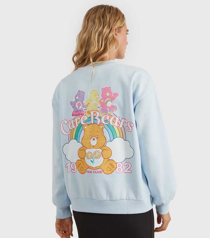 Custard Clothing Bright Blue Care Bears Print Sweatshirt