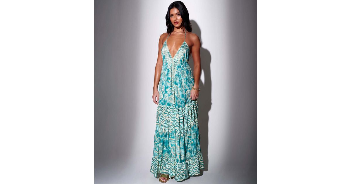 halter satin maxi dress Ardenzelle Chiffon Halter Neck Maxi Dress main image 0