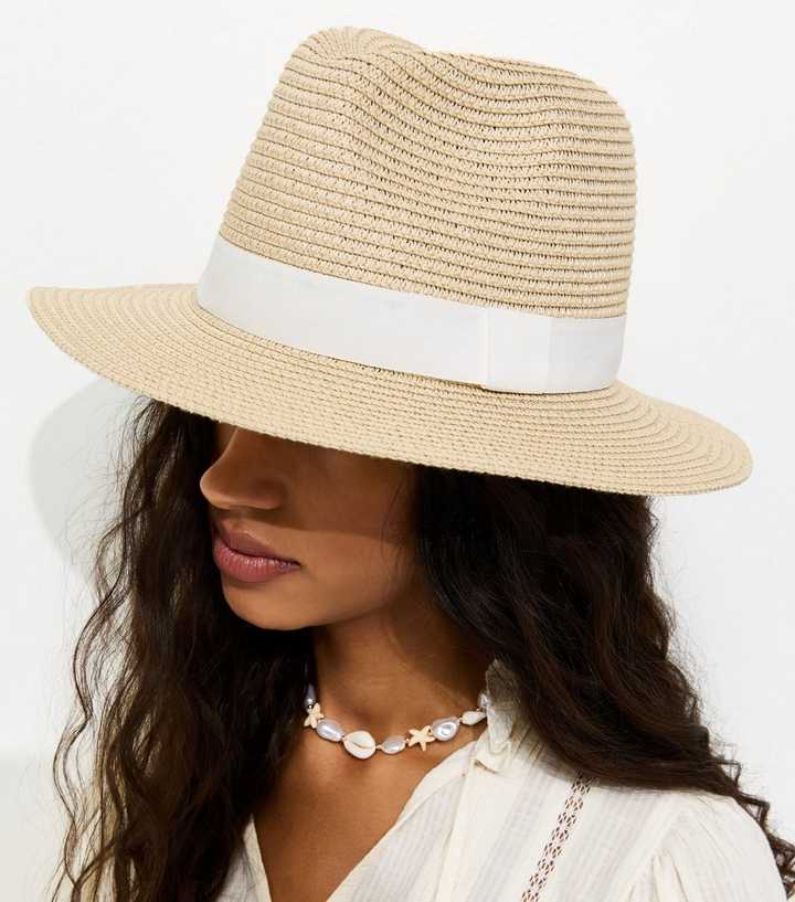 Stone Straw Fedora Hat