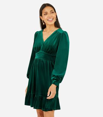 Green Velvet Dresses | New Look
