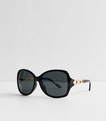 Black Round Frame Sunglasses