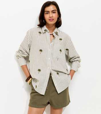 Dark Khaki Cotton Twill Pull On Drawstring Shorts
