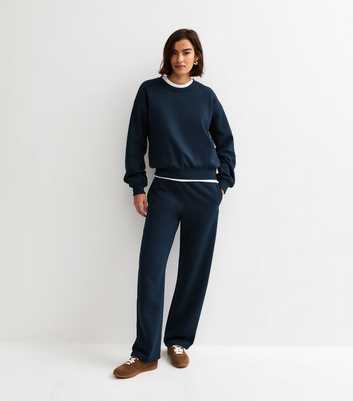 Navy Toggle Cuff Joggers