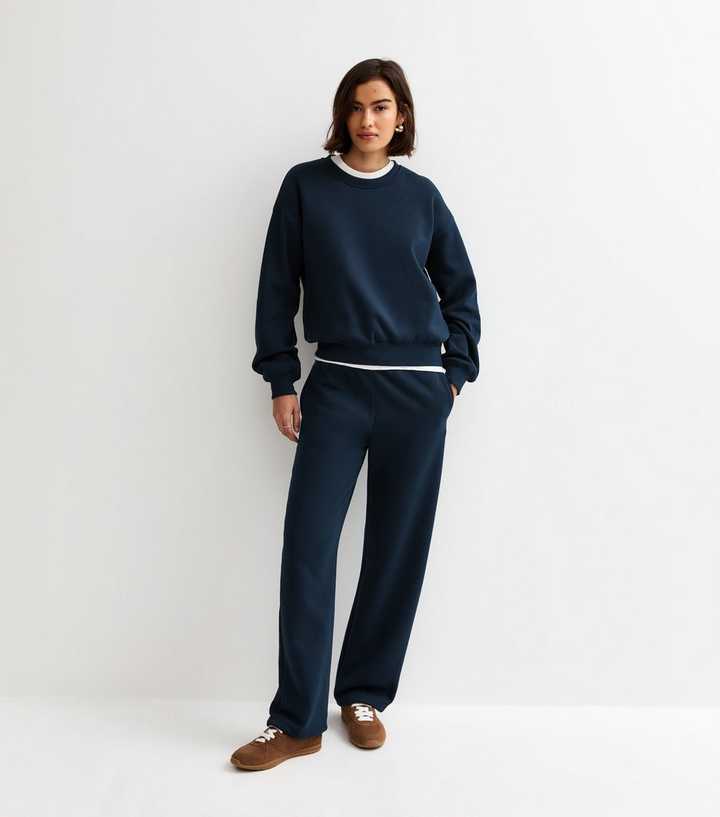Navy Toggle Cuff Joggers