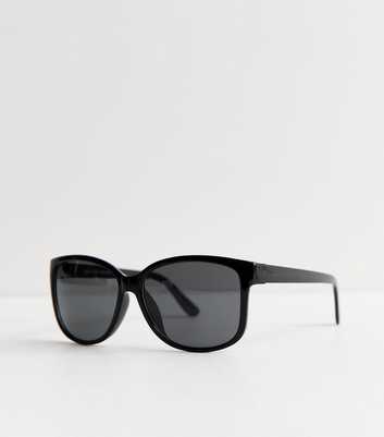 Black Oversized Round Sunglasses