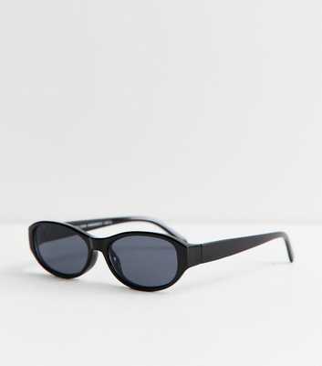 Black Oval Shape Sunglasses