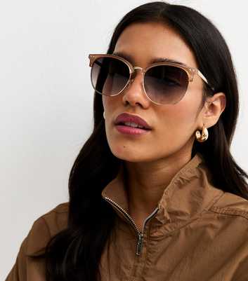 Mink Round Frame Sunglasses