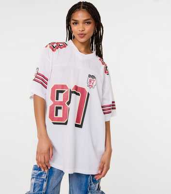 Pink Vanilla White 87 Print Top