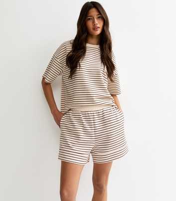 Premium Brown Striped Shorts