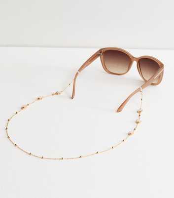 Gold-Tone Clover Beaded Sunglass Chain