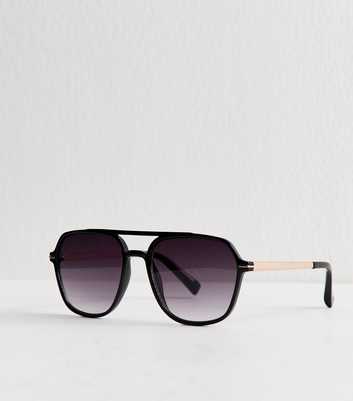 Black Aviator Sunglasses