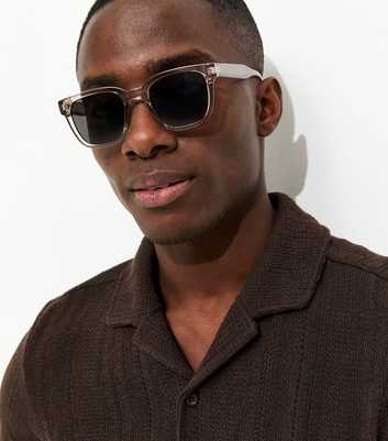 Clear Square Frame Sunglasses